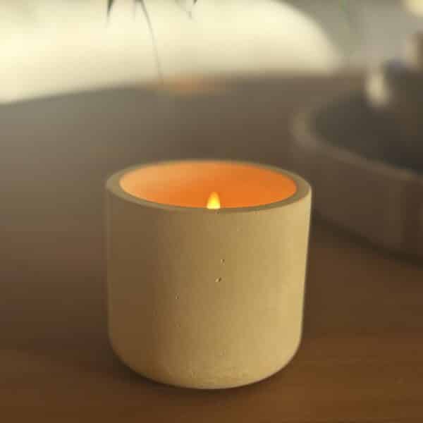 Pot en gypse + Sable de bougie - Pointe au Sel